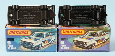 Lot 21 - Matchbox Superfast 2 x 9c Ford Escort RS2000