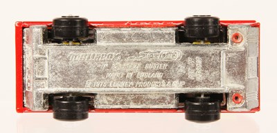 Lot 60 - Matchbox Superfast 22c Blaze Buster Fire Engine - RARE BLACK LADDER + NOT RECOMMENDED BOX TEXT