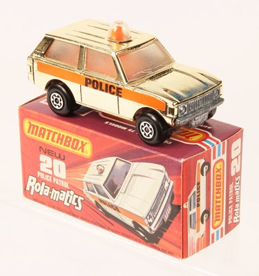 Lot 30 - Matchbox Superfast 20b Range Rover Police Patrol - RARE GOLD PLATED BODY WITH POLICE LABELS