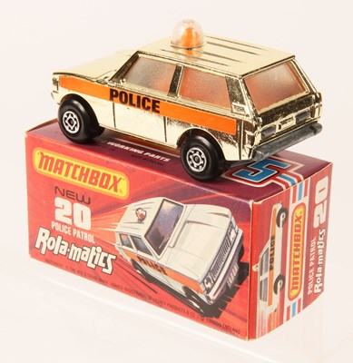 Lot 30 - Matchbox Superfast 20b Range Rover Police Patrol - RARE GOLD PLATED BODY WITH POLICE LABELS