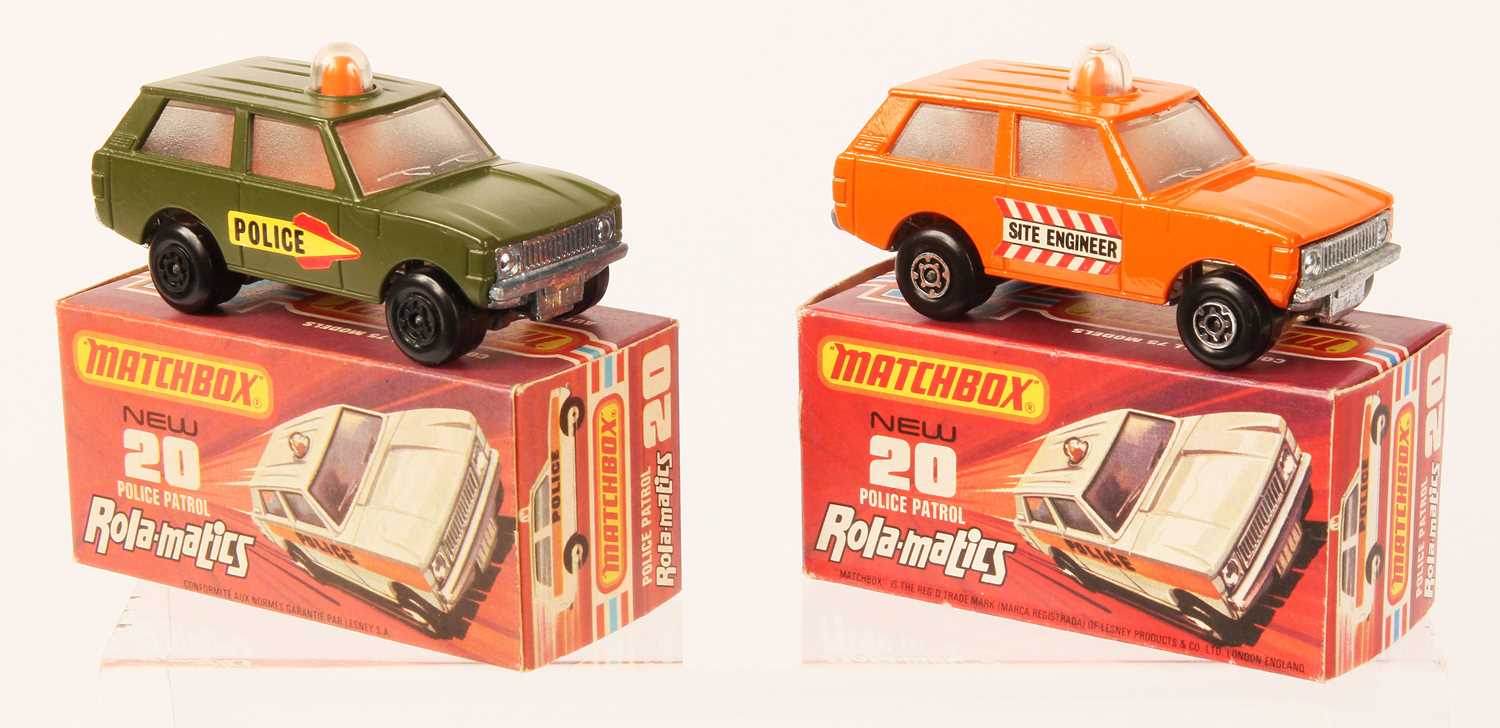 Lot 33 - Matchbox Superfast 2 x 20b Range Rover Police Patrol