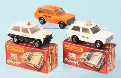 Lot 35 - Matchbox Superfast 3 x 20b Range Rover Police Patrol