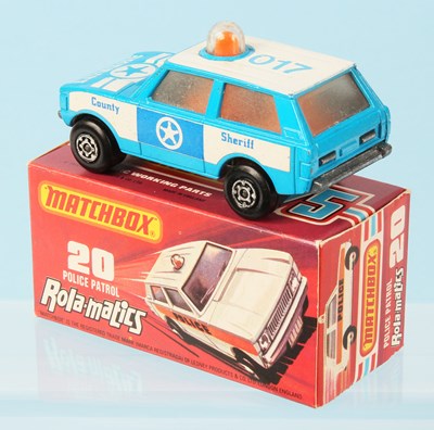 Lot 40 - Matchbox Superfast 20b Range Rover Police Patrol COUNTY SHERIFF FACTORY COLOUR TRIAL MODEL