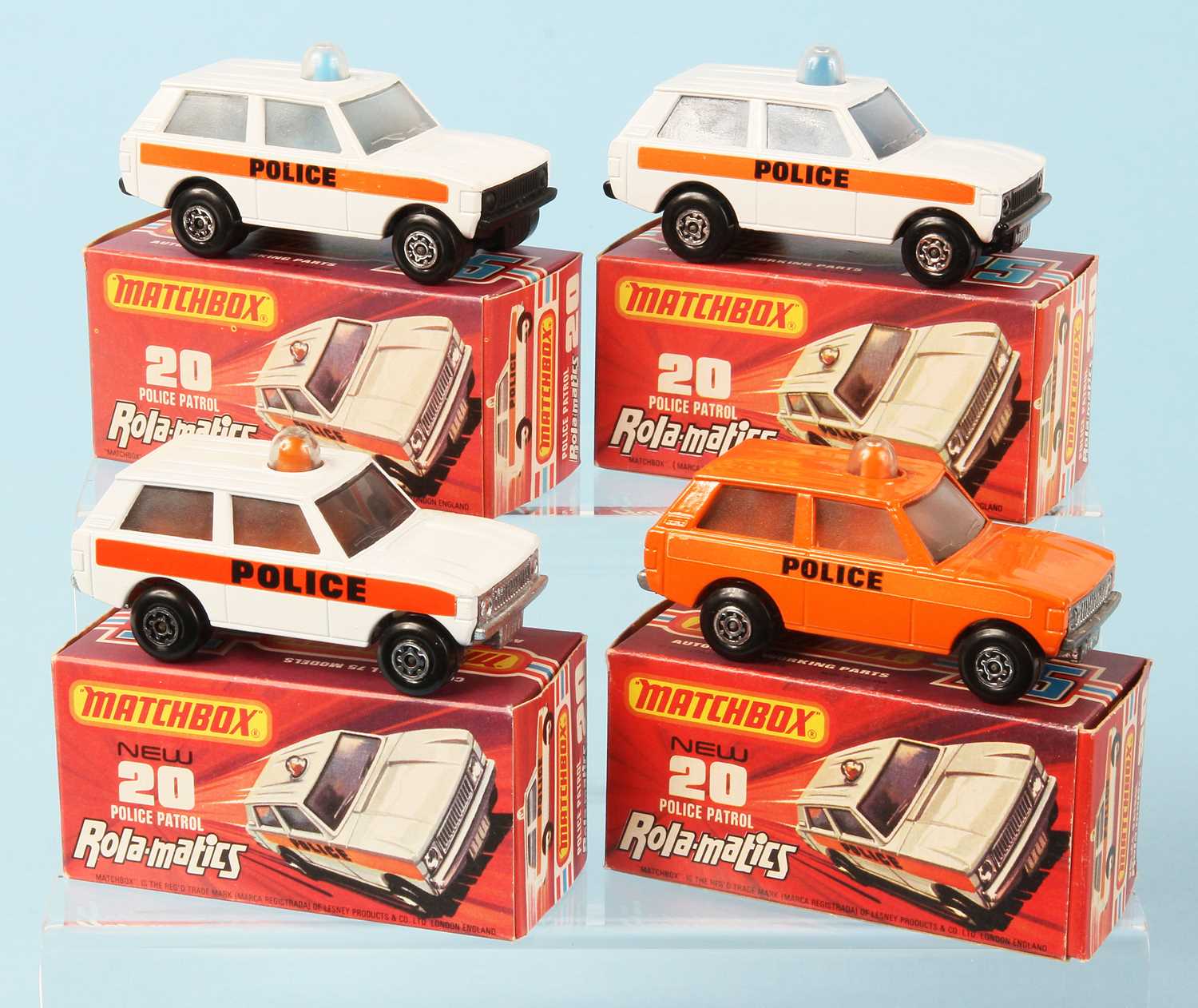 Lot 44 - Matchbox Superfast 4 x 20b Range Rover Police Patrol