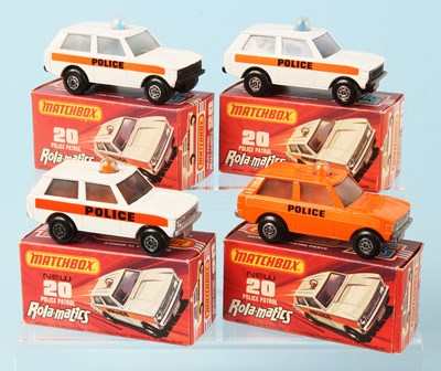 Lot 44 - Matchbox Superfast 4 x 20b Range Rover Police Patrol