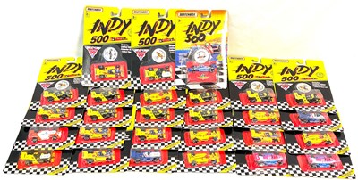 Lot 17 - Matchbox Indy 500. Group of racing cars.