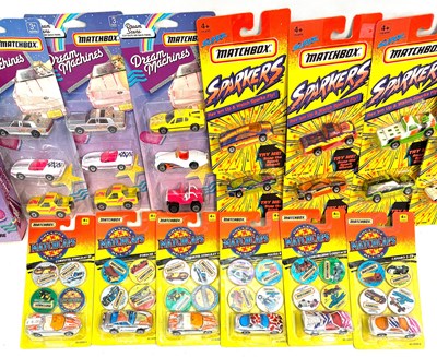 Lot 72 - Matchbox Dream Machines, Spaklers & Matchcaps sets x 18 MISP