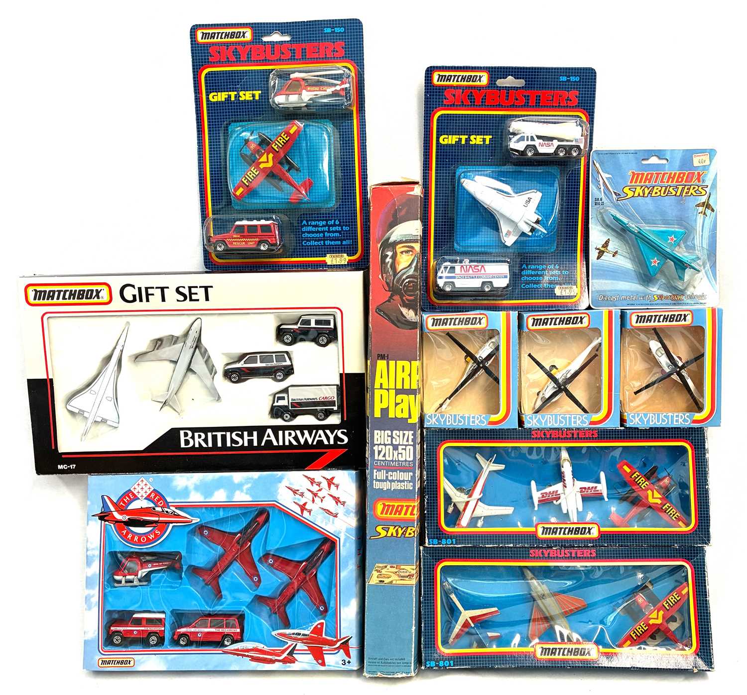 Lot 74 - Matchbox Skybusters sets x 11 MIP