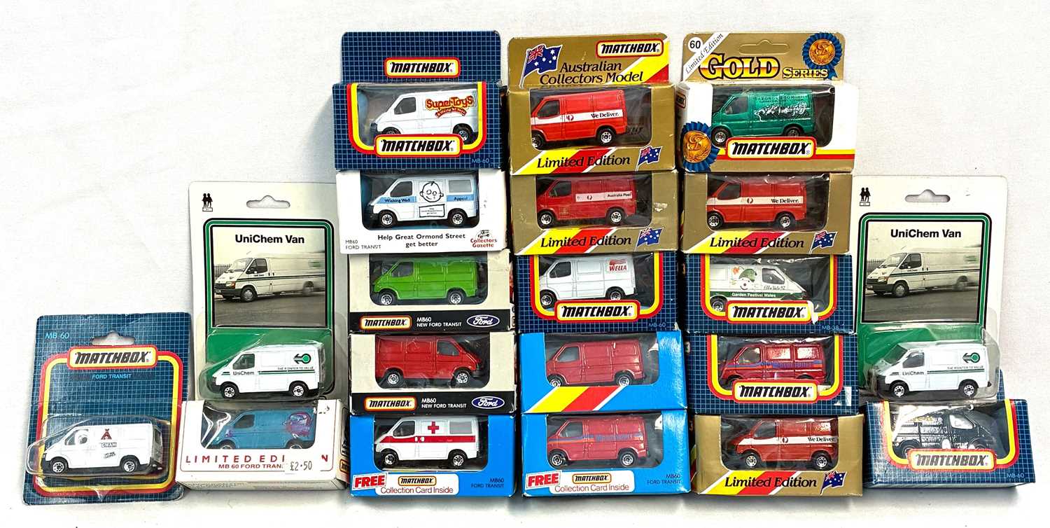 Lot 37 - Matchbox Superfast - Group of Ford Transit Vans.