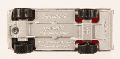 Lot 48 - Matchbox Superfast 20b Range Rover Police Patrol MADE IN HUNGARY METALLIC SILVER + BLUE TAMPO PRINT