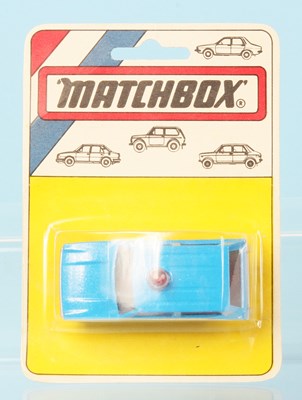 Lot 54 - Matchbox Superfast 20b Range Rover Police Patrol MADE IN HUNGARY PEARL BLUE + BLACK & WHITE TAMPO PRINT