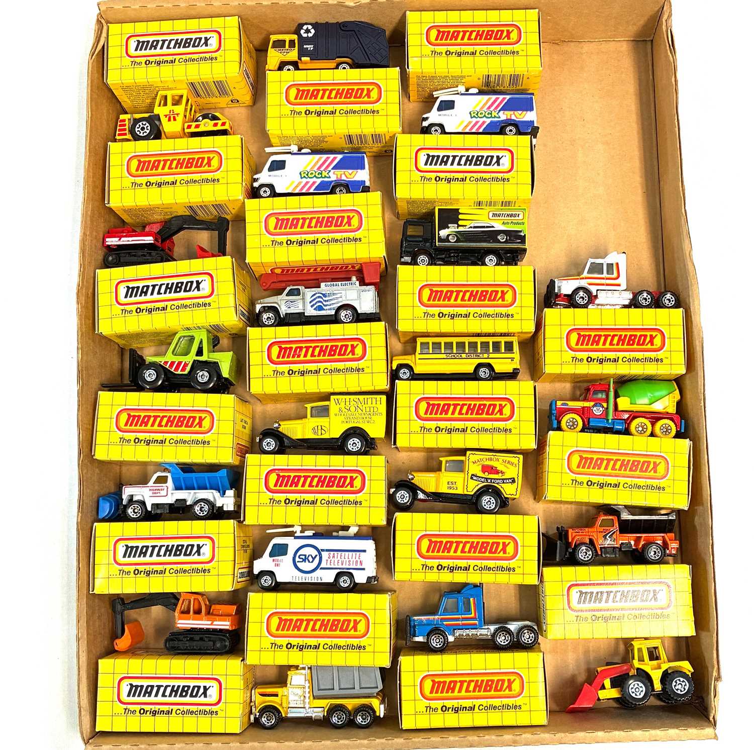 Lot 55 - Matchbox - Made in Macau & Thailand Group of Commercial Vehicles.