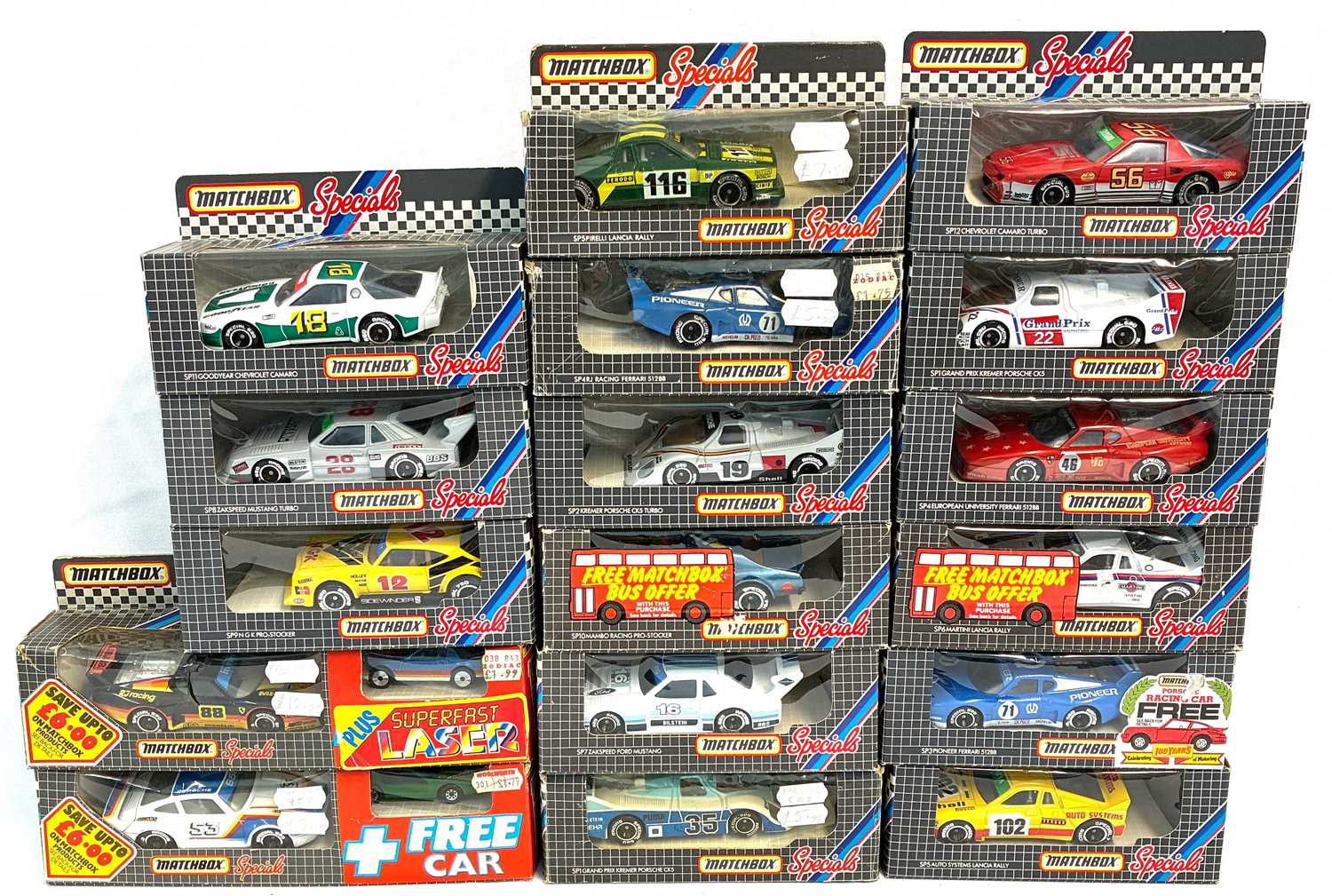Lot 67 - Matchbox Specials. Group of Racing Cars.
