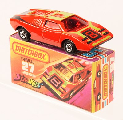 Lot 82 - Matchbox Superfast 27b Lamborghini Countach Streakers Issue WITH RARE RED WINDOWS