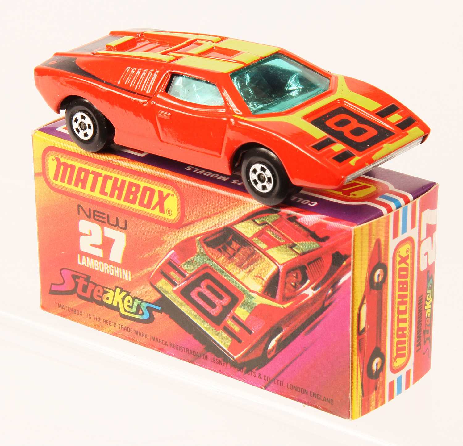 Lot 83 - Matchbox Superfast 27b Lamborghini Countach Streakers Issue RARE BARE METAL BASE