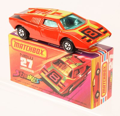 Lot 83 - Matchbox Superfast 27b Lamborghini Countach Streakers Issue RARE BARE METAL BASE