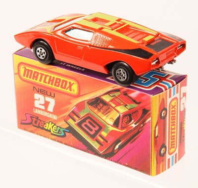Lot 83 - Matchbox Superfast 27b Lamborghini Countach Streakers Issue RARE BARE METAL BASE