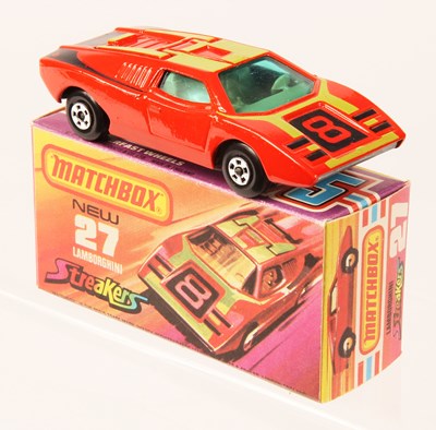 Lot 88 - Matchbox Superfast 27b Lamborghini Countach Streakers Issue WITH RARE BARE METAL BASE