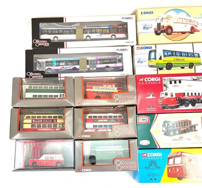 Lot 87 - Corgi - Mixed Group of Buses, Trams & Commercial Vehicles.