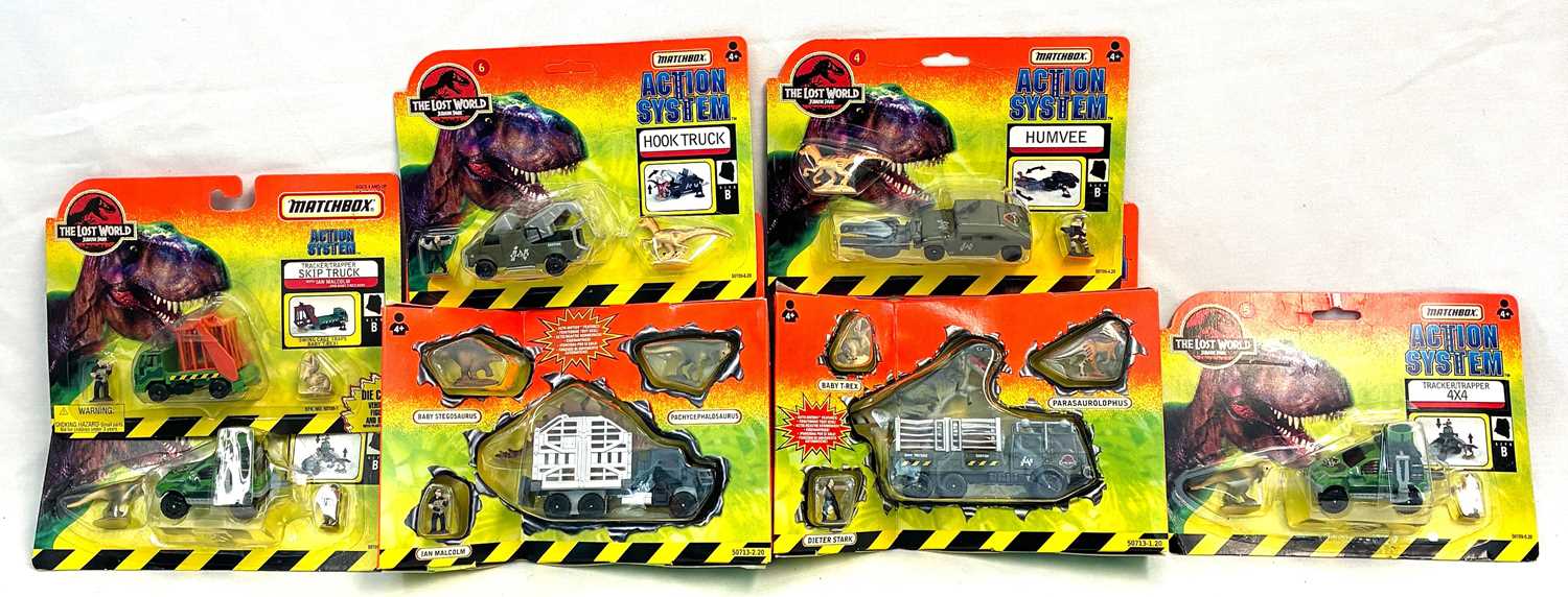 Lot 93 - Matchbox Action System - Jurassic Park The Lost World - Vehicle Sets.