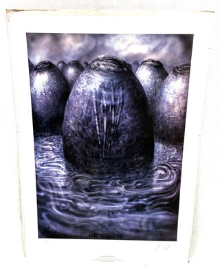 Lot 361 - H.R Giger Alien Egg Version 2 signed and numbered print