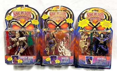 Lot 363 - Playmates Skeleton Warriors figures x 3 MISP