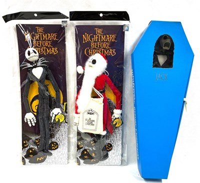 Lot 377 - Jun Planning Nightmare Before Christmas Jack in Coffin & Jack Mascots x 2 MISP