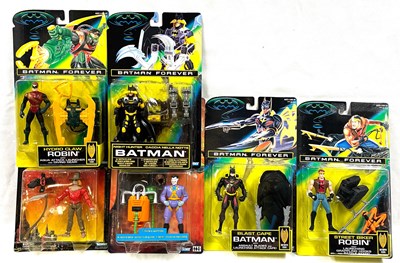 Lot 380 - Kenner Batman figures x 6, Batman Forever & Batman Animated Series MISP