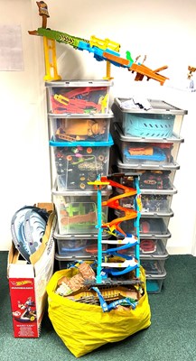 Lot 397 - Huge collection of Mattel Hot Wheels Play-sets & Vehicles (COLLECTION ONLY)