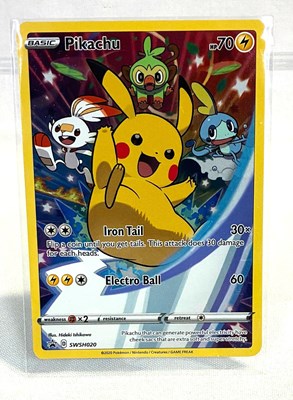 Lot 402 - Pokemon Pikachu Black Star Promo SWSH020