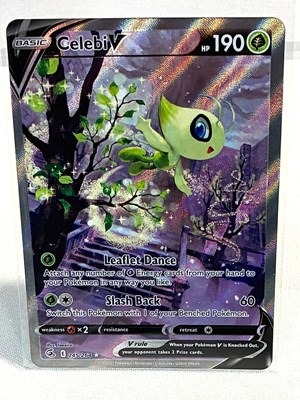 Lot 407 - Pokemon SWSH Fusion Strike Celebi V