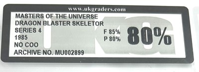 Lot 101 - Mattel Vintage Masters of the Universe Dragon Blaster Skeletor Series 4 1985 No COO - UKG Graded 80% 85/80.