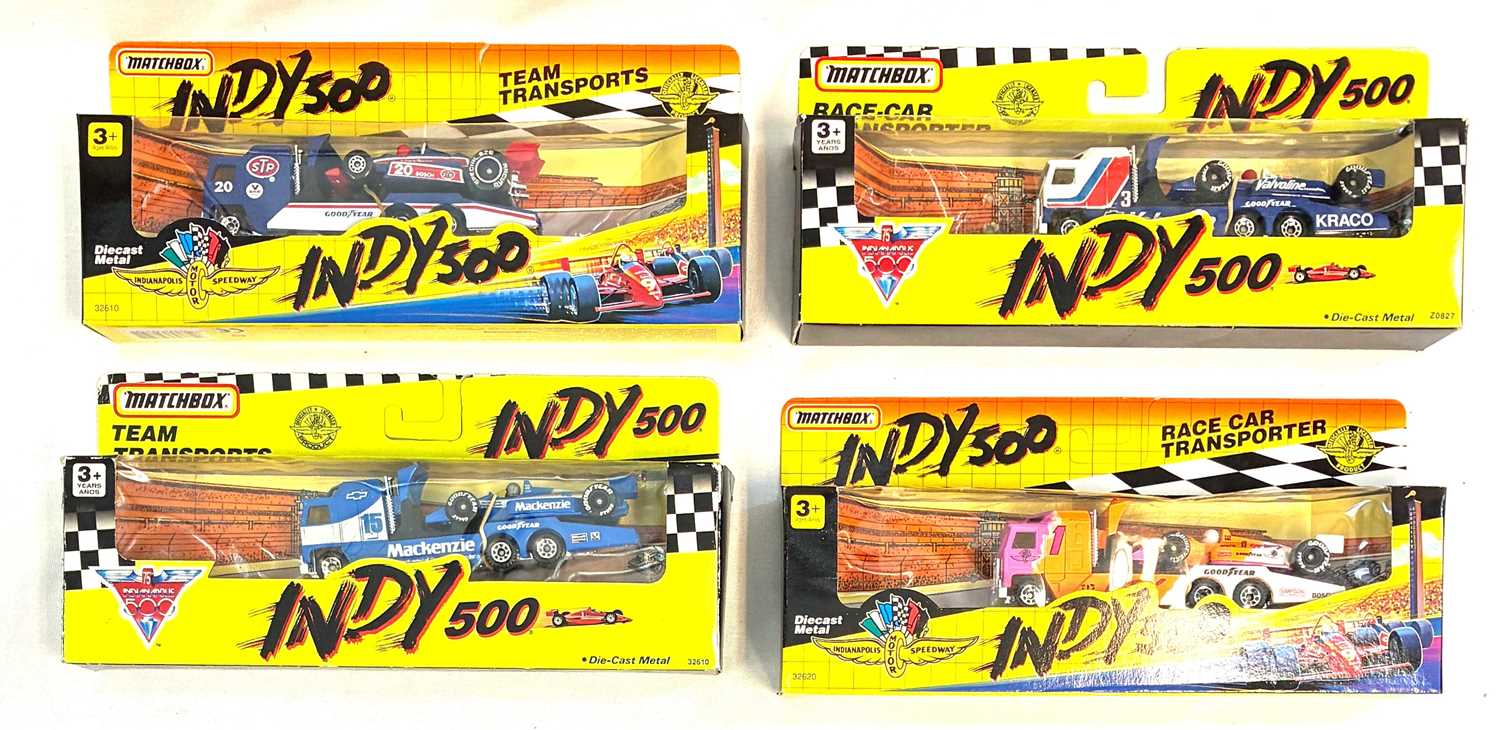 Lot 220 - Matchbox Indy 500. Group of 4x Race Car