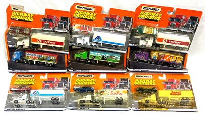 Lot 195 - Matchbox Convoy Highway Cruisers Twin Packs & Super Rigs.