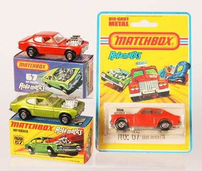 Lot 207 - Matchbox Superfast 3 x 67b Ford Capri Hot Rocker