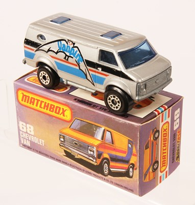 Lot 213 - Matchbox Superfast 68c Chevrolet Van FACTORY ERROR FITTED WITH REVERSE WHEELS