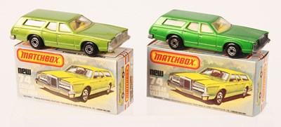 Lot 227 - Matchbox Superfast 2 x 74c Cougar Villager Station Wagon