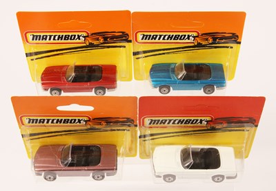 Lot 233 - Matchbox Superfast 4 x 6c Mercedes 350SL Convertible MADE IN BULGARIA ISSUES