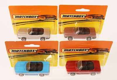 Lot 234 - Matchbox Superfast 4 x 6c Mercedes 350SL Convertible MADE IN BULGARIA ISSUES