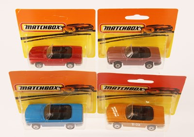 Lot 235 - Matchbox Superfast 4 x 6c Mercedes 350SL Convertible MADE IN BULGARIA ISSUES