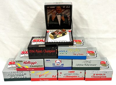 Lot 211 - Matchbox Superfast - White Rose Collectibles Group of NASCAR Super Stars Awards.