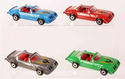 Lot 247 - Matchbox Superfast 4 x 16b Pontiac Firebird T-Bar MADE IN BULGARIA ISSUES WITH GOLGEN EAGLE TAMPO