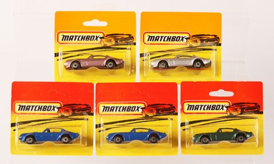 Lot 251 - Matchbox Superfast 5 x 16b Pontiac Firebird T-Bar MADE IN BULGARIA ISSUES