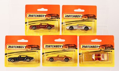 Lot 252 - Matchbox Superfast 5 x 16b Pontiac Firebird T-Bar MADE IN BULGARIA ISSUES