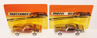 Lot 257 - Matchbox Superfast 2 x 16b Pontiac Firebird Hard Top MADE IN BULGARIA ISSUES GOLD & CHROME PLATED
