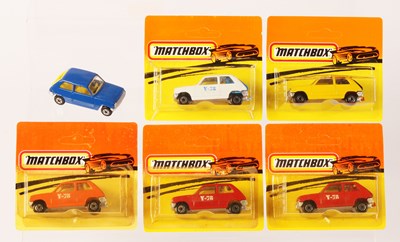 Lot 258 - Matchbox Superfast 6 x 21c Renault 5TL MADE IN BULGARIA ISSUES 