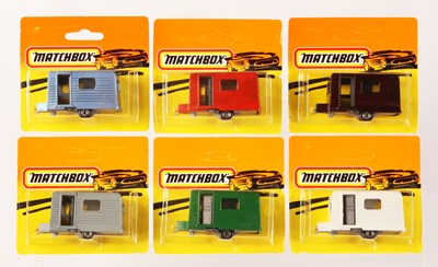 Lot 264 - Matchbox Superfast 6 x 31c Caravan MADE IN BULGARIA ISSUES