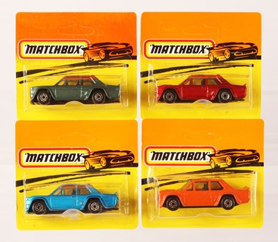 Lot 272 - Matchbox Superfast 4 x 74e Fiat Abarth MADE IN BULGARIA ISSUES