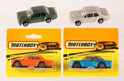 Lot 274 - Matchbox Superfast 4 x 74e Fiat Abarth MADE IN BULGARIA ISSUES