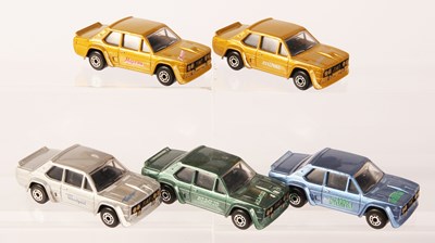 Lot 277 - Matchbox Superfast 5 x 74e Fiat Abarth MADE IN BULGARIA ISSUES